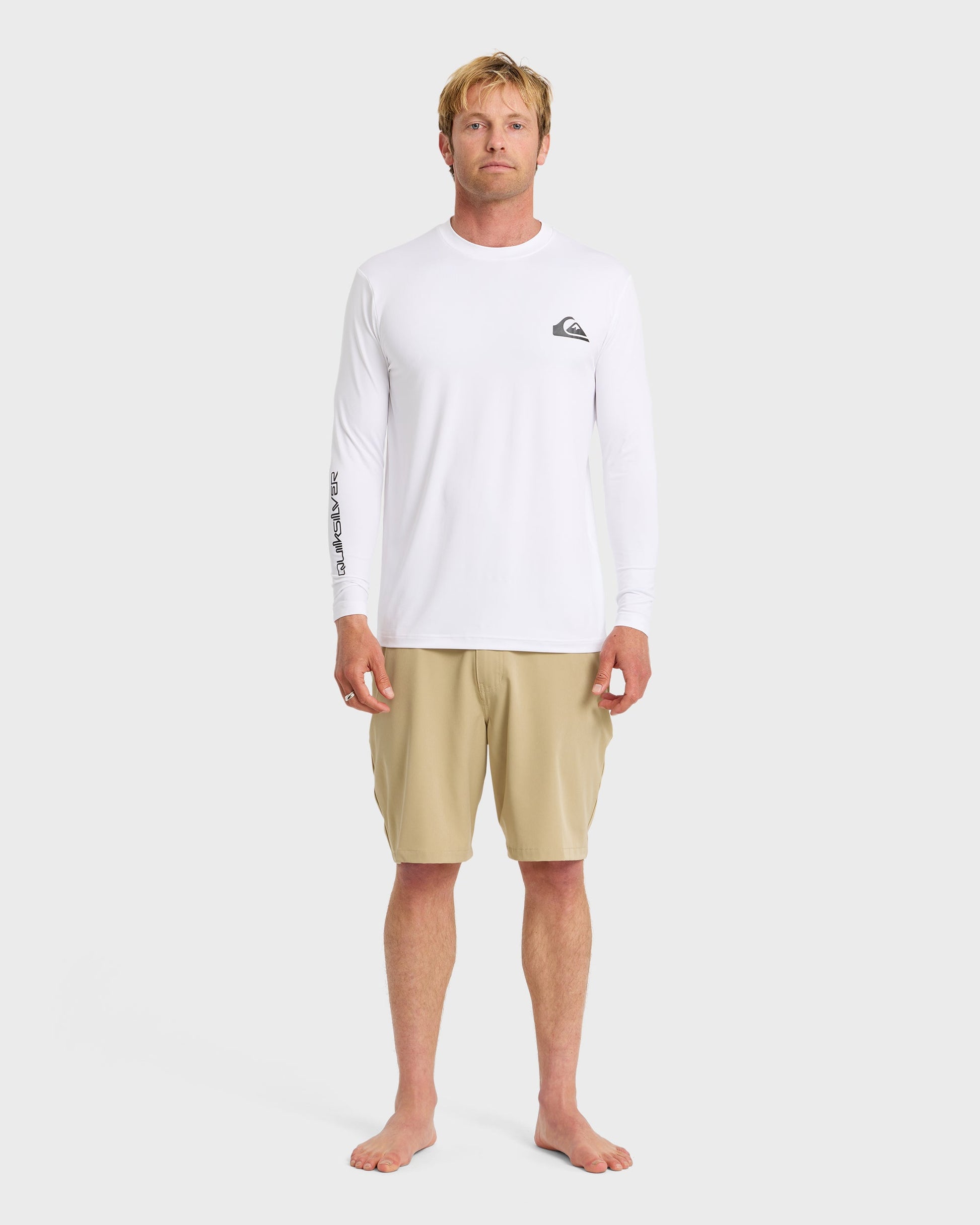Everyday Long Sleeve Surf Tee - White White Quick Silver