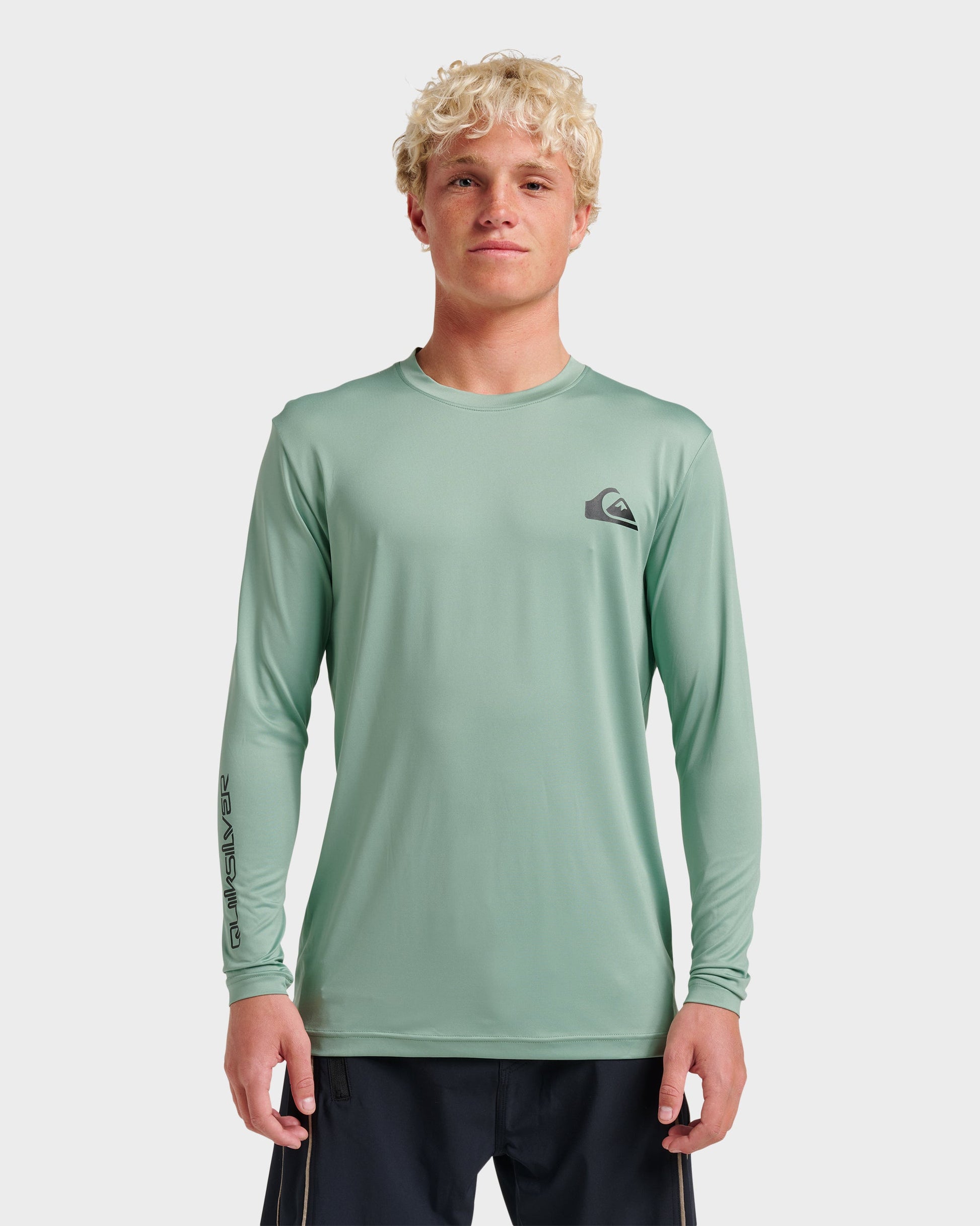 Everyday Long Sleeve Surf Tee - Granite Green Granite Green Quick Silver