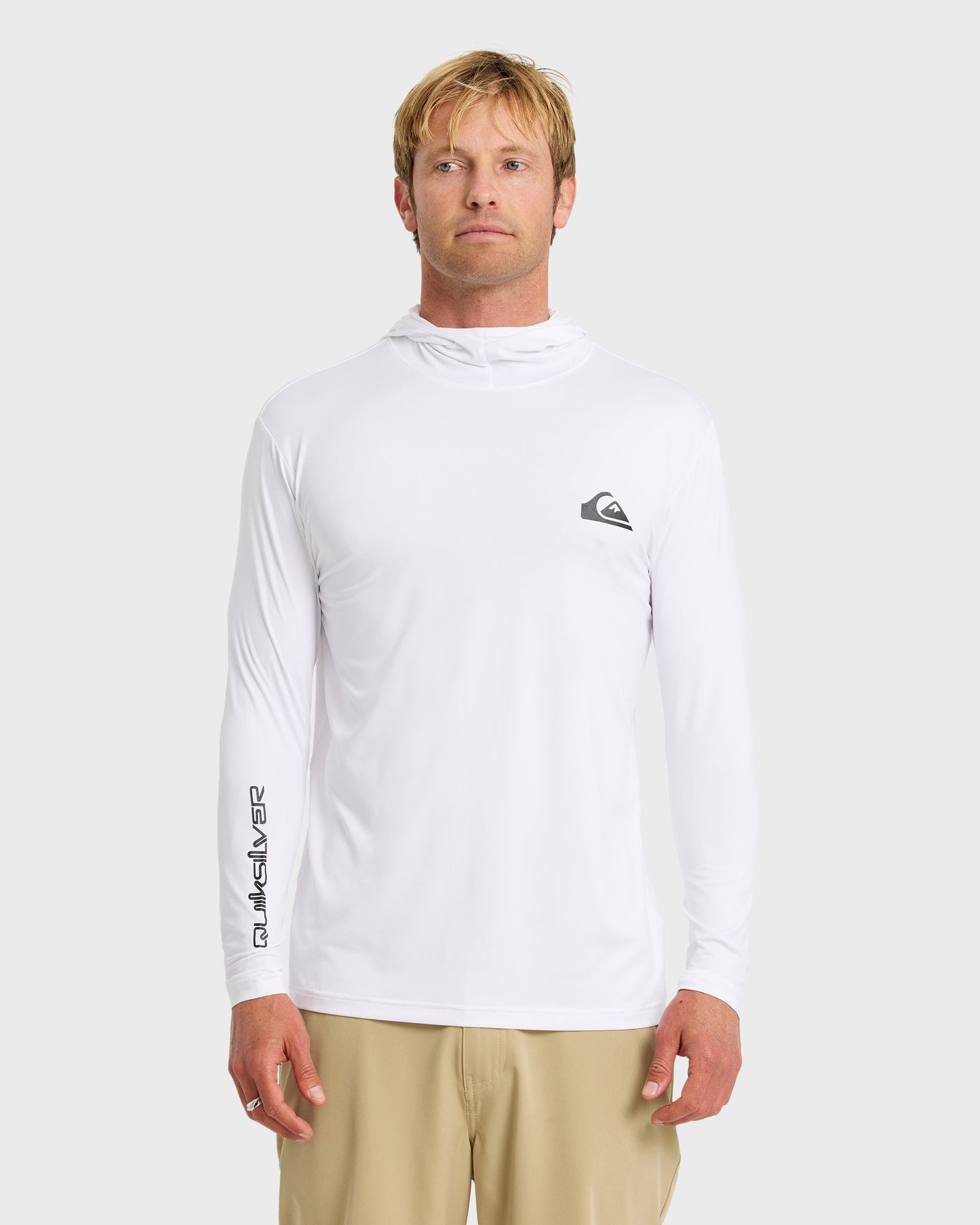 Everyday Hooded Surf Tee - White White Quick Silver