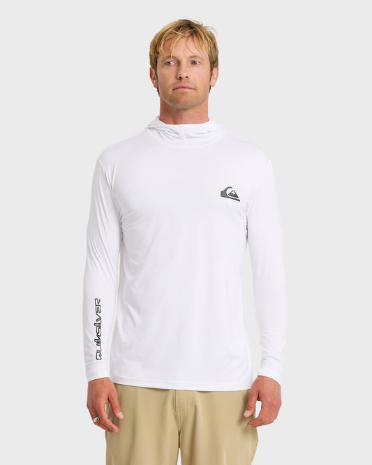 Everyday Hooded Surf Tee - White White Quick Silver