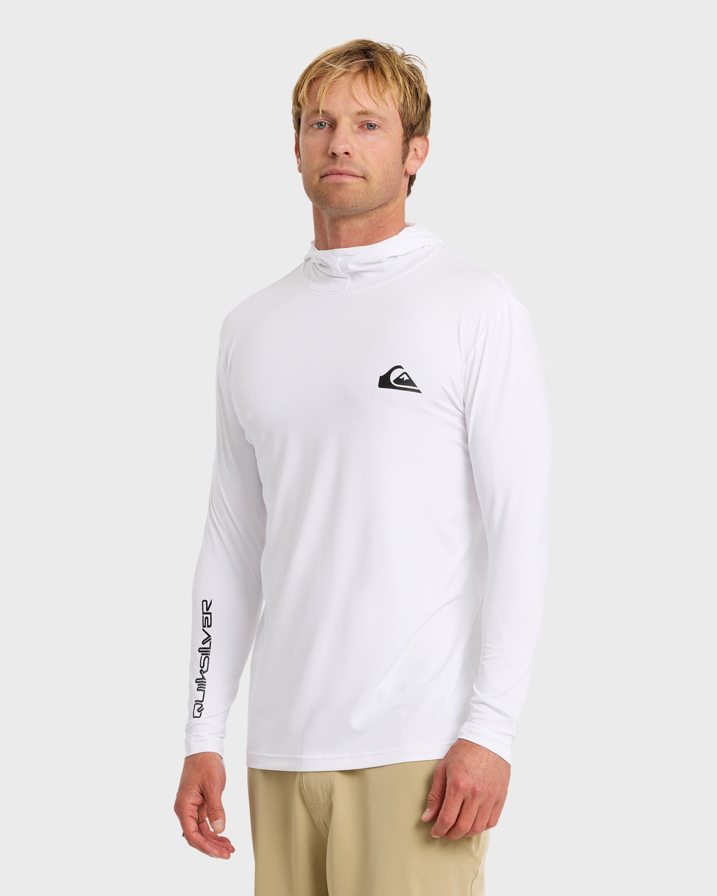Everyday Hooded Surf Tee - White White Quick Silver