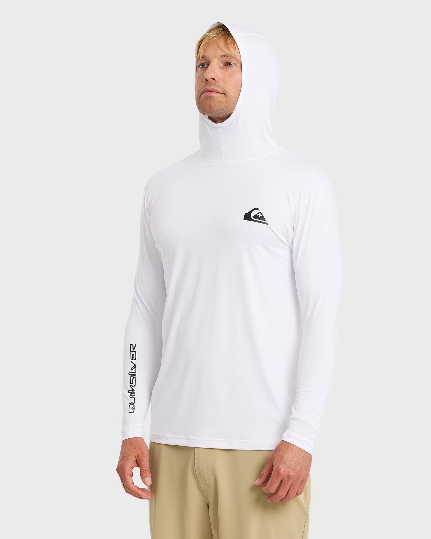 Everyday Hooded Surf Tee - White White Quick Silver