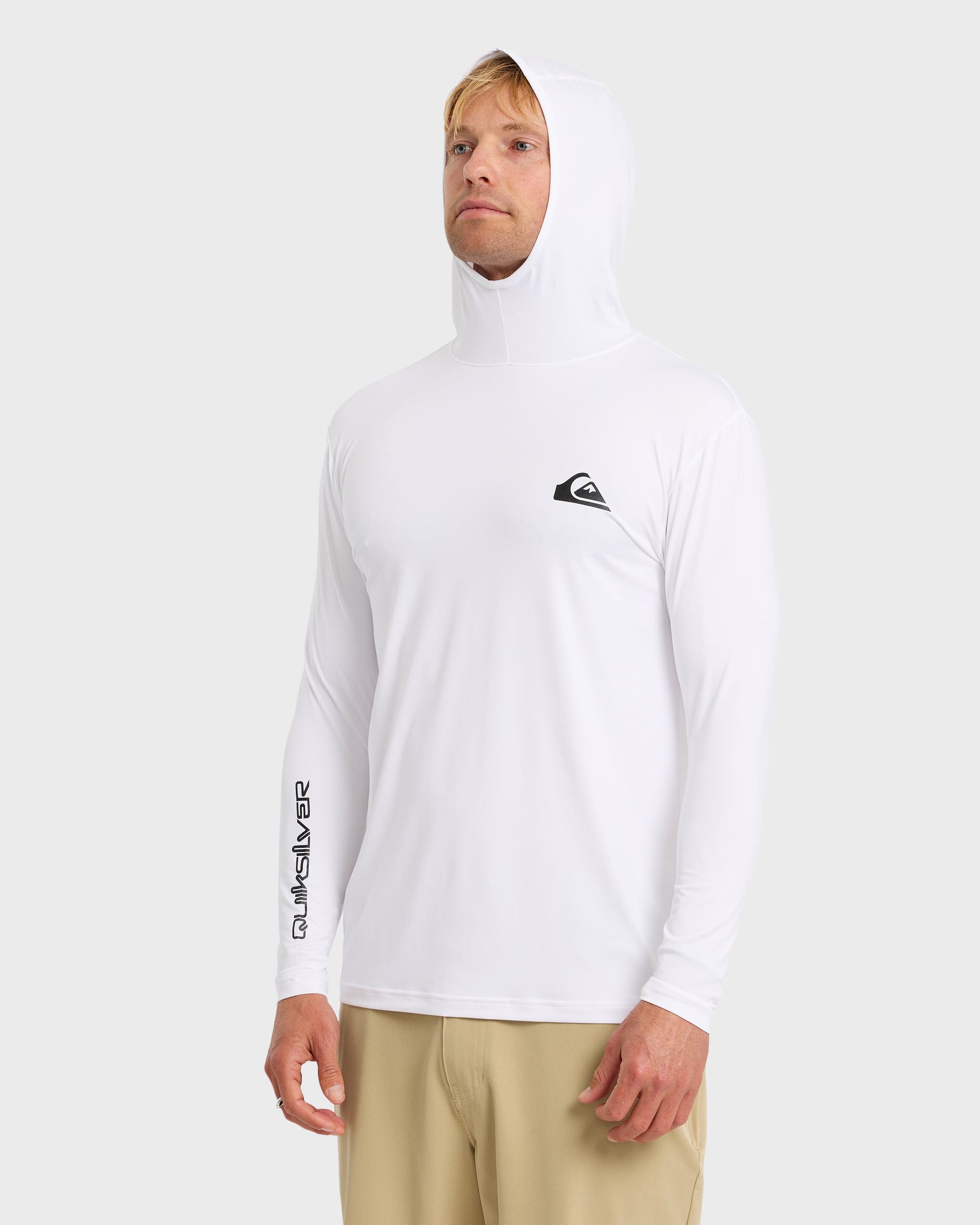Everyday Hooded Surf Tee - White White Quick Silver