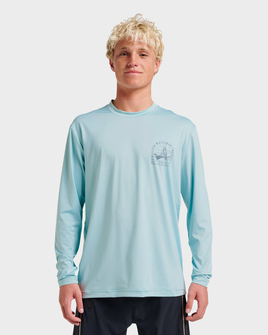Waterman Coolbreeze Long Sleeve Surf Tee - Sterling Blue Sterling Blue Quick Silver