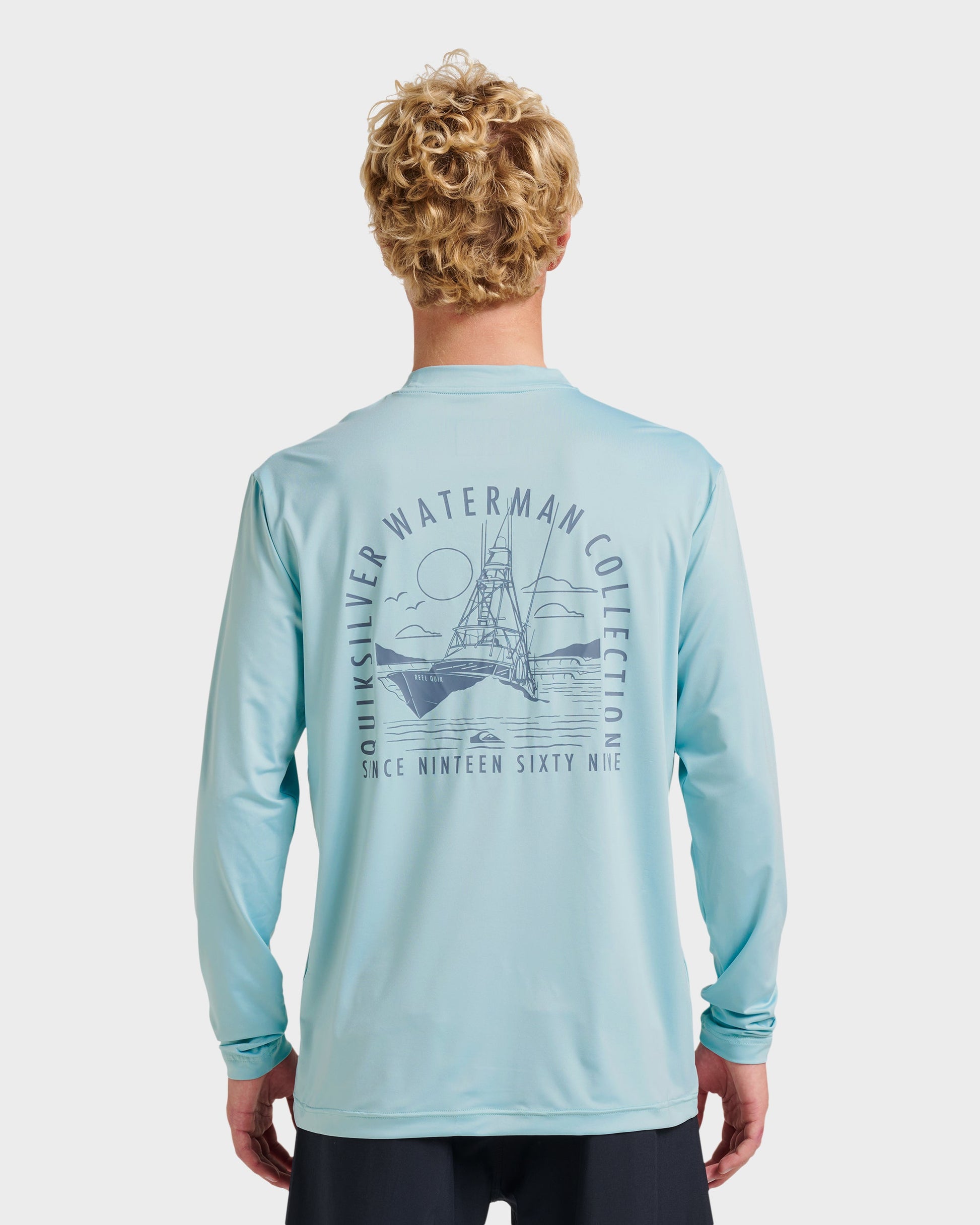 Waterman Coolbreeze Long Sleeve Surf Tee - Sterling Blue Sterling Blue Quick Silver