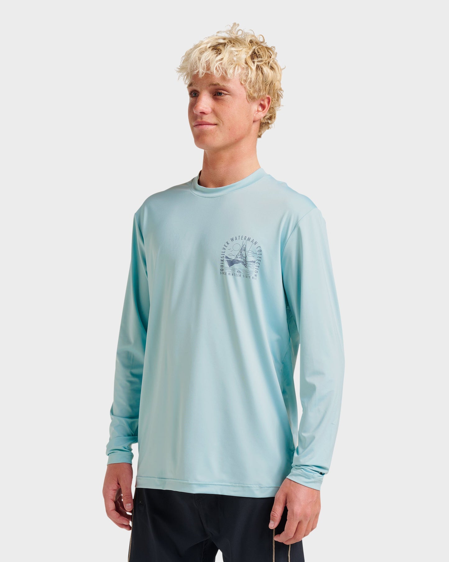 Waterman Coolbreeze Long Sleeve Surf Tee - Sterling Blue Sterling Blue Quick Silver