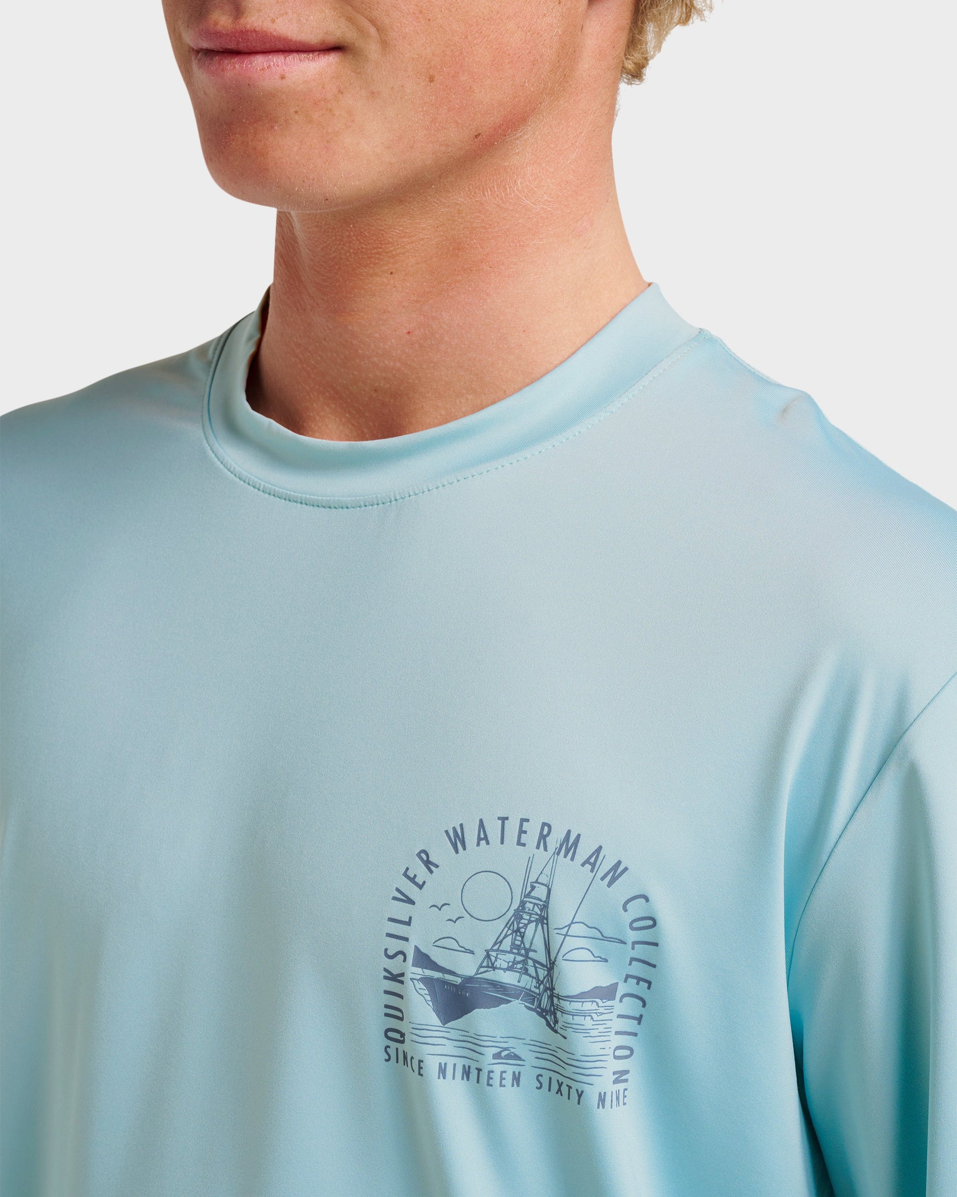 Waterman Coolbreeze Long Sleeve Surf Tee - Sterling Blue Sterling Blue Quick Silver
