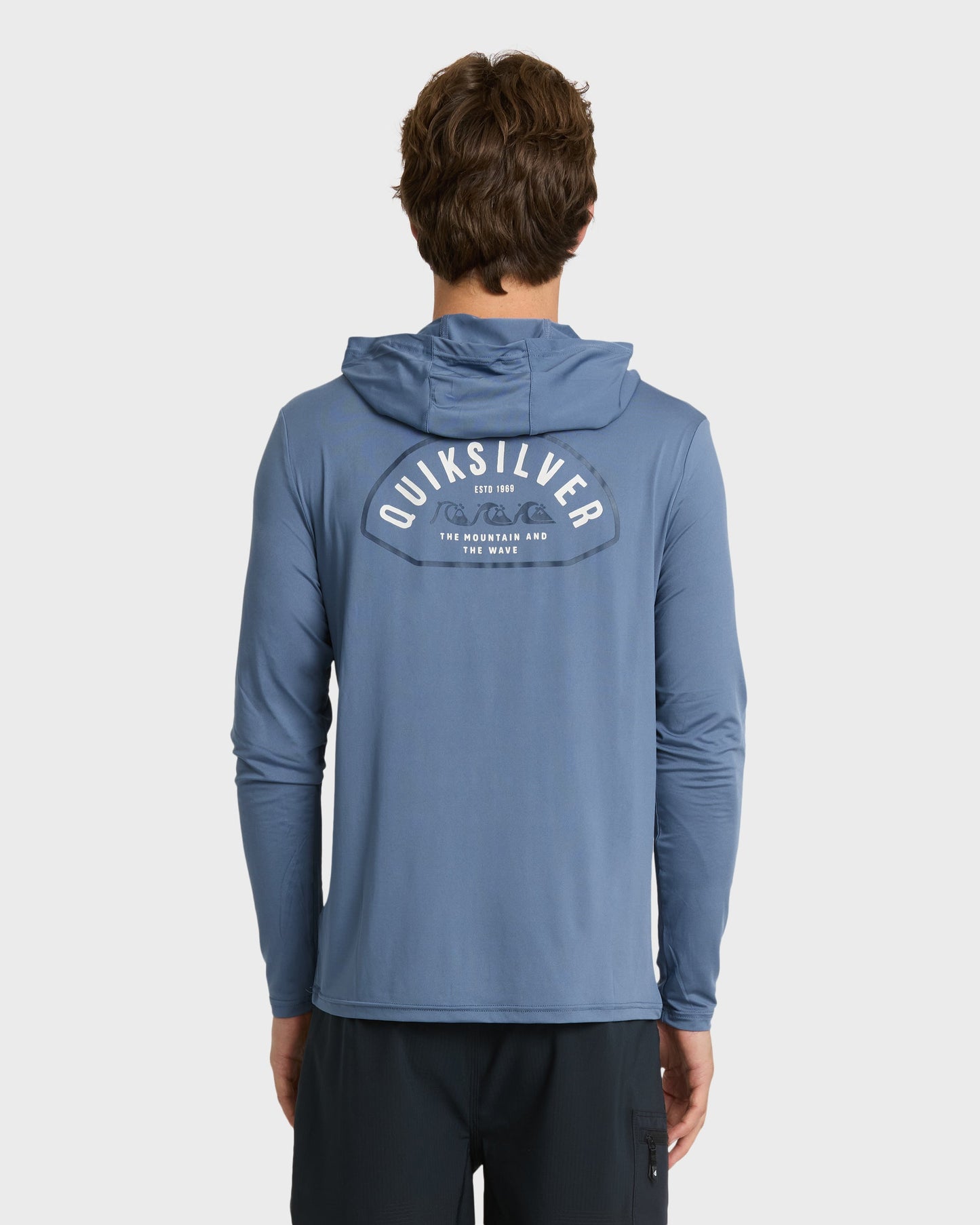 Lookup Long Sleeve Sun Hooded Rashguard - Seaport Seaport Quick Silver