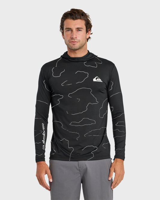 Everyday Hooded Surf Tee - Black Black Quick Silver