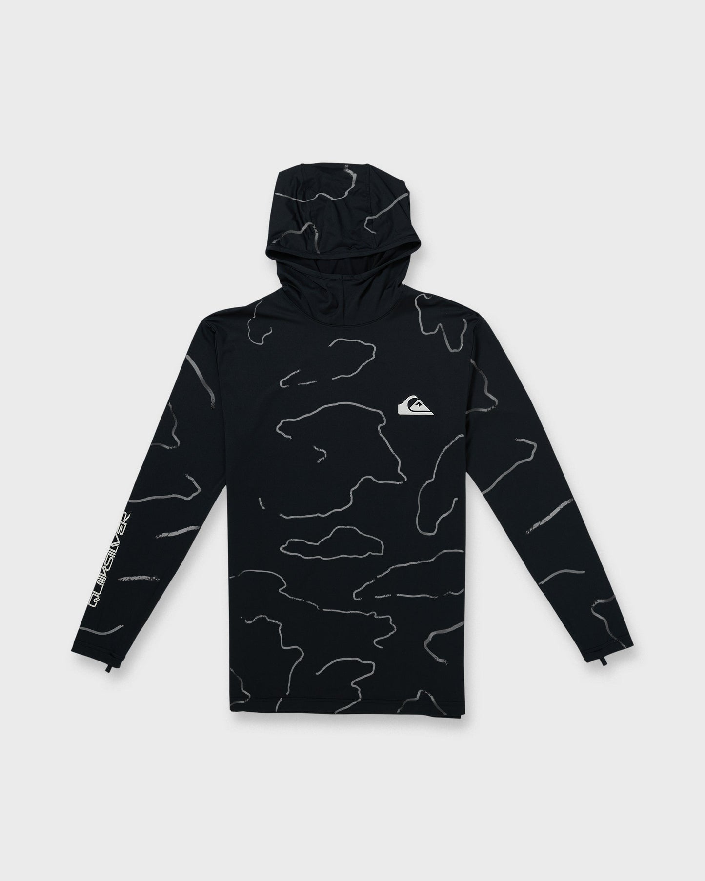 Everyday Hooded Surf Tee - Black Black Quick Silver