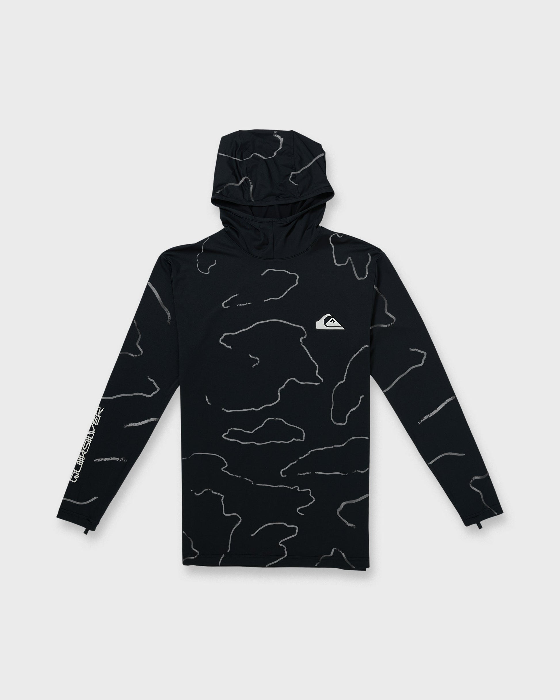 Everyday Hooded Surf Tee - Black Black Quick Silver