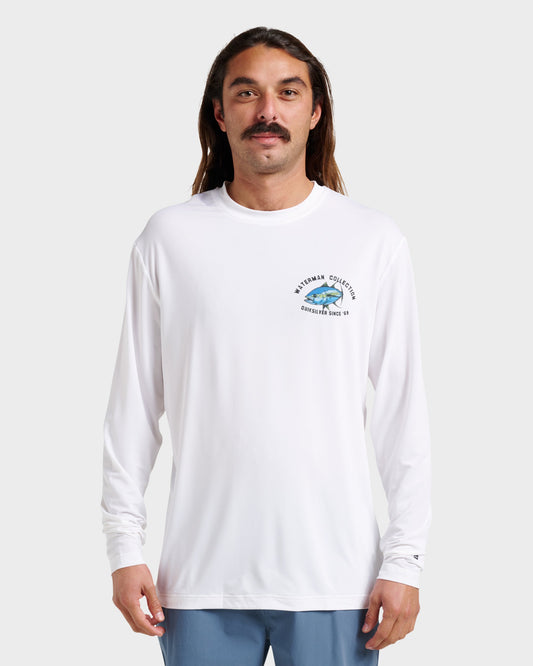 Waterman Coolbreeze Long Sleeve Surf Tee - White White Quick Silver