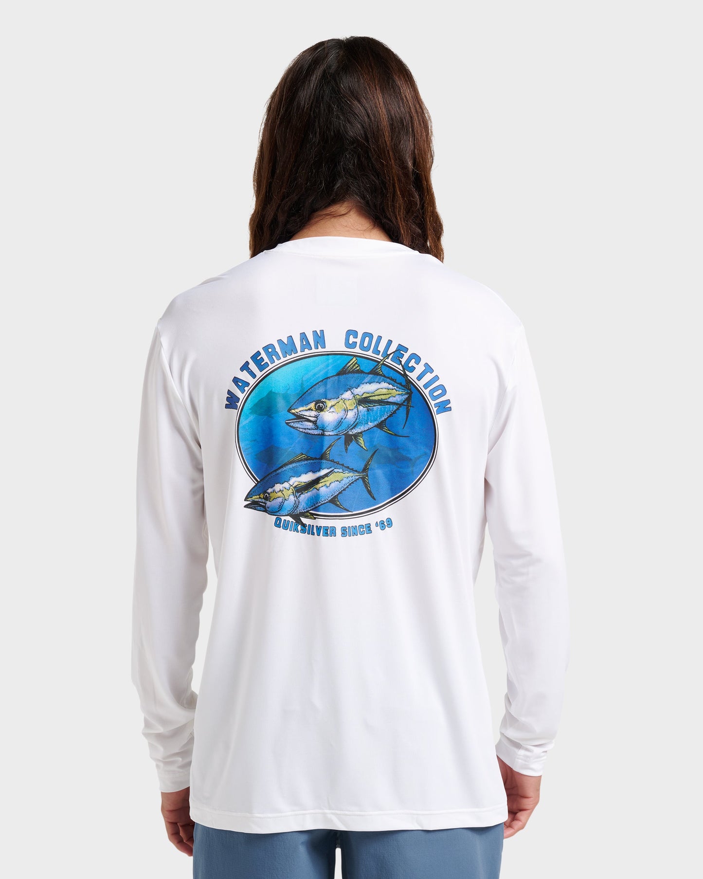 Waterman Coolbreeze Long Sleeve Surf Tee - White White Quick Silver