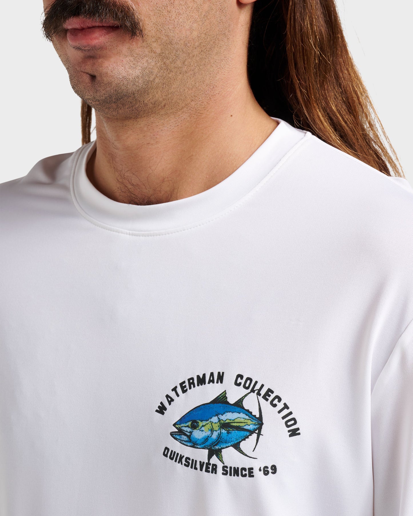 Waterman Coolbreeze Long Sleeve Surf Tee - White White Quick Silver