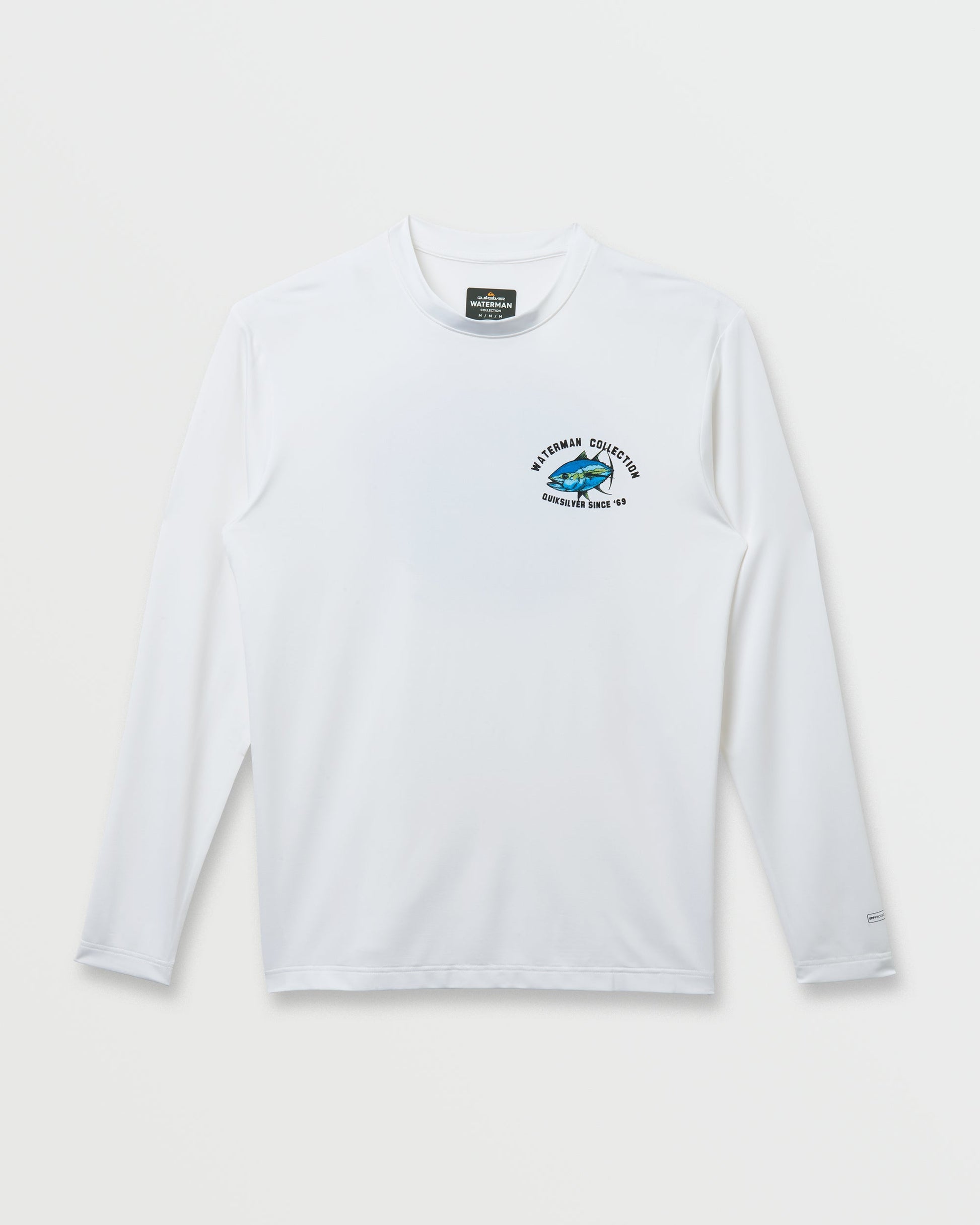 Waterman Coolbreeze Long Sleeve Surf Tee - White White Quick Silver