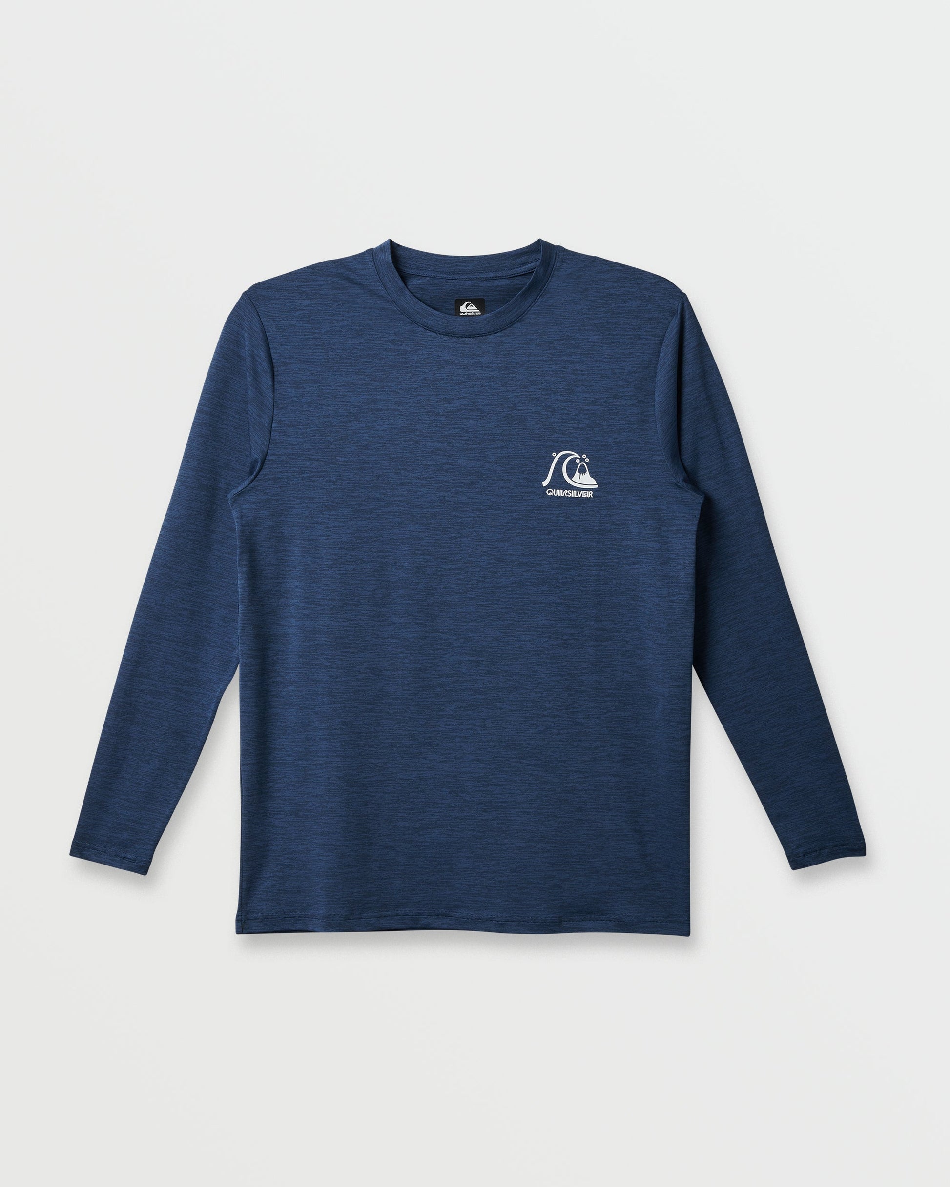 DNA Logo Surf Long Sleeve Surf Tee - Navy Heather Navy Heather Quick Silver