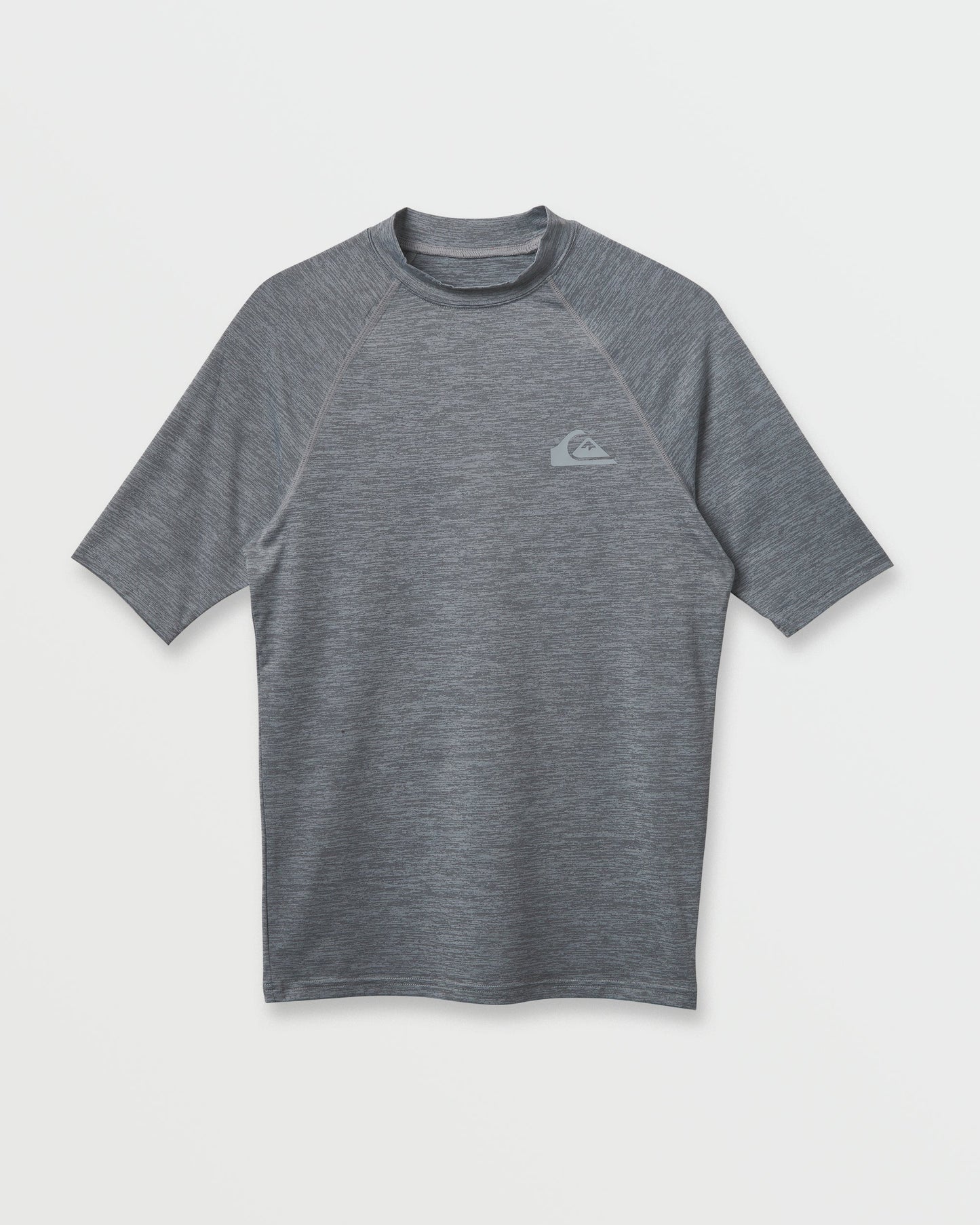 Everyday UPF 50 Short Sleeve Rashguard - Smoked Gray Heather Smoked Gray Heather Quick Silver