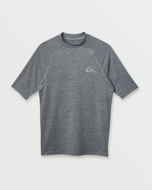 Everyday UPF 50 Short Sleeve Rashguard - Smoked Gray Heather Smoked Gray Heather Quick Silver
