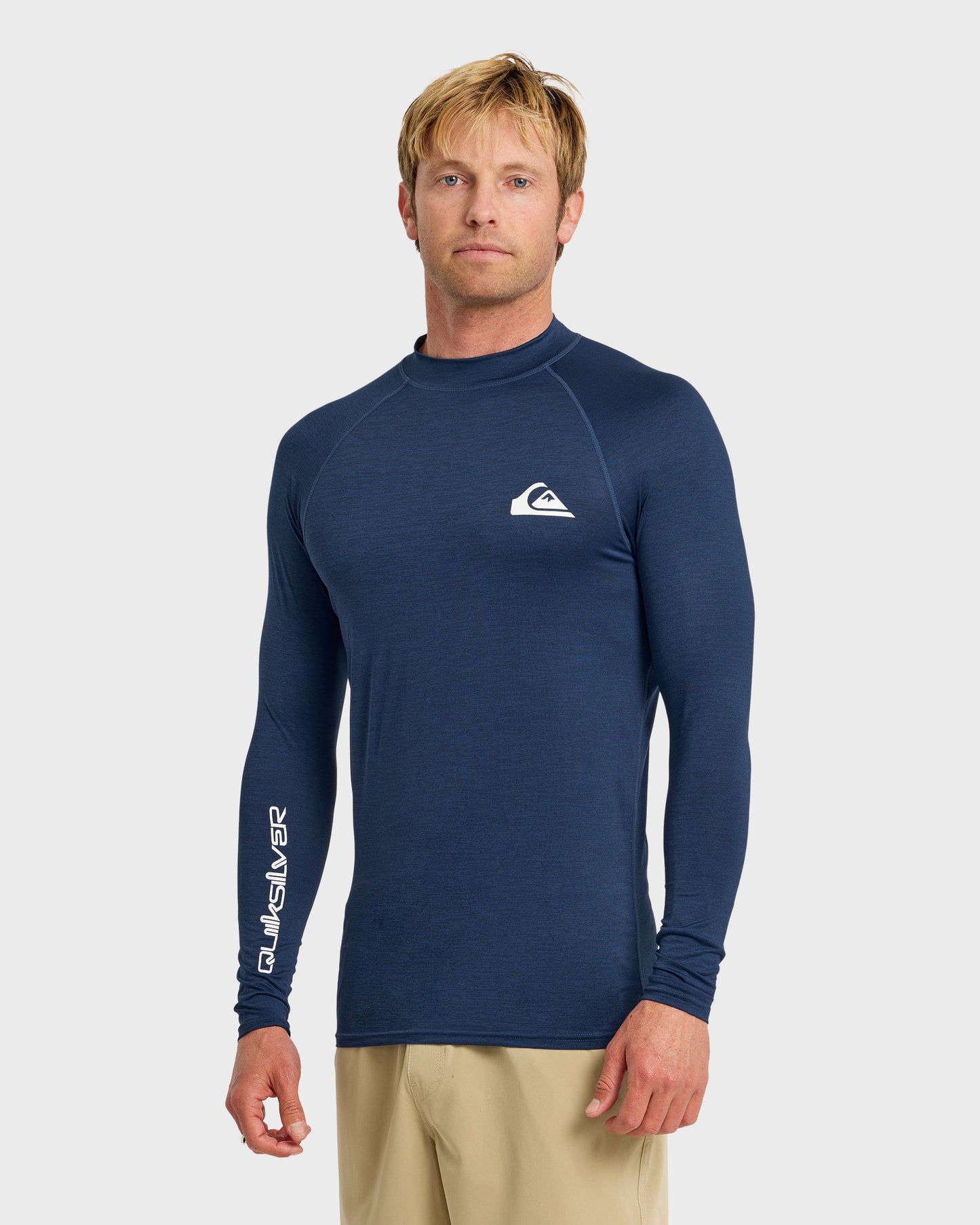 Everyday UPF 50 Long Sleeve Rashguard - Navy Heather Navy Heather Quick Silver