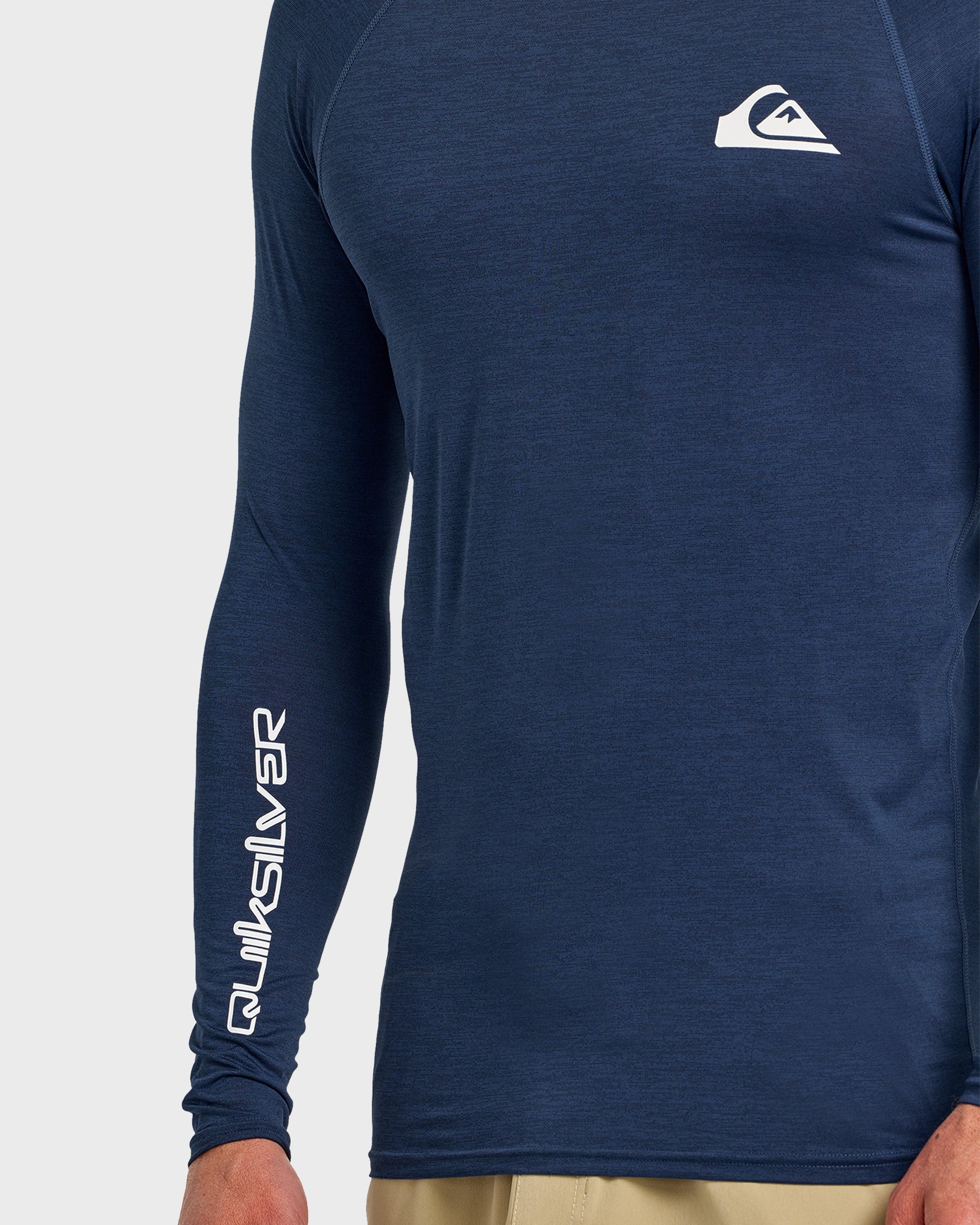 Everyday UPF 50 Long Sleeve Rashguard - Navy Heather Navy Heather Quick Silver