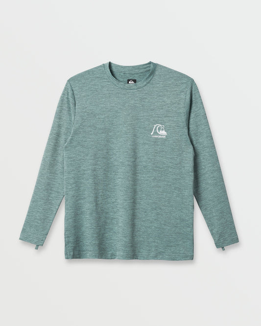 DNA Logo Surf Long Sleeve Surf Tee - Jade Heather Jade Heather Quick Silver
