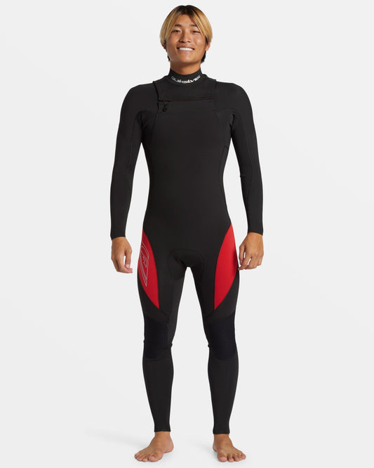 3/2mm Mercury Chest Zip GBS Wetsuit - High Risk Red High Risk Red Quick Silver