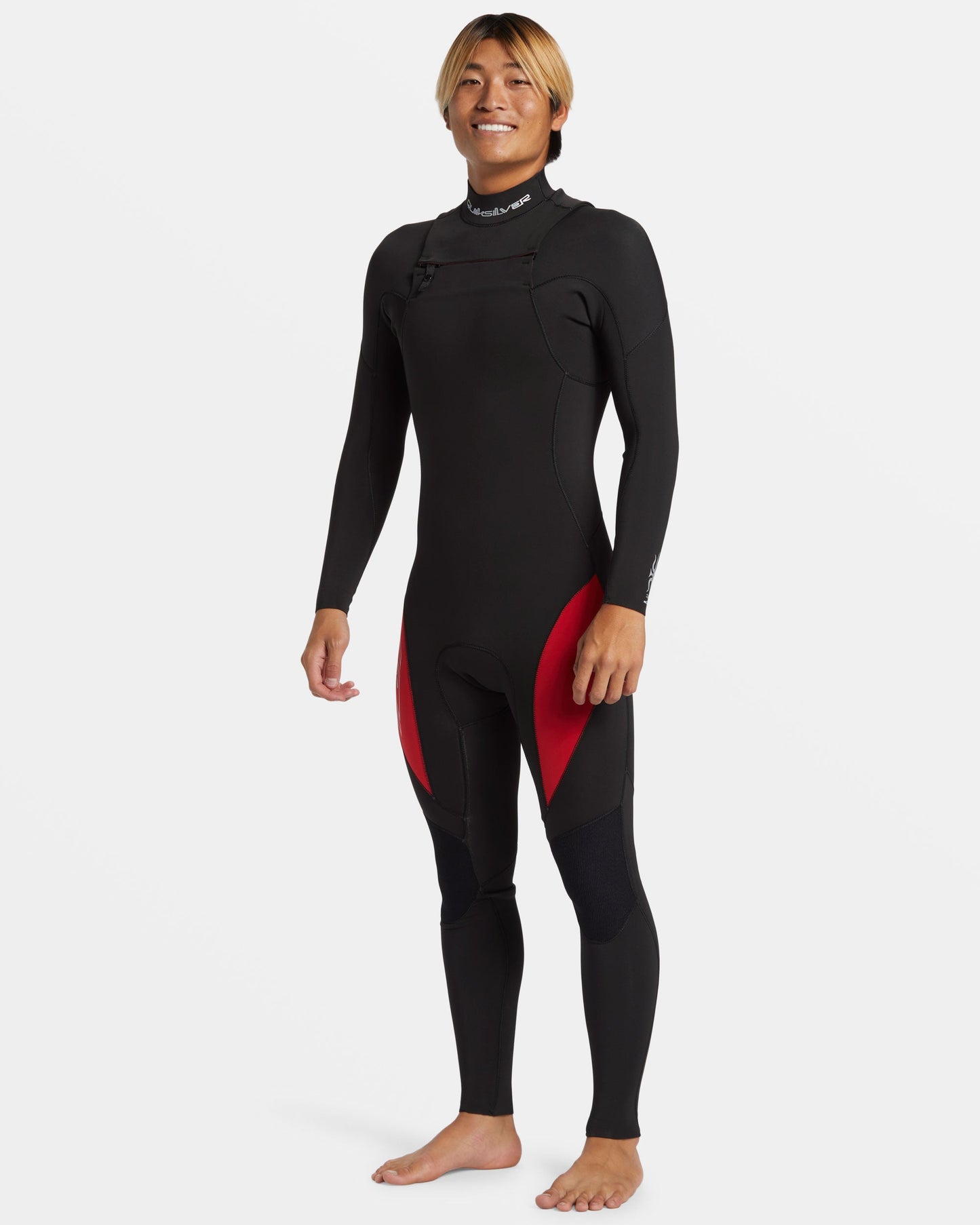 3/2mm Mercury Chest Zip GBS Wetsuit - High Risk Red High Risk Red Quick Silver