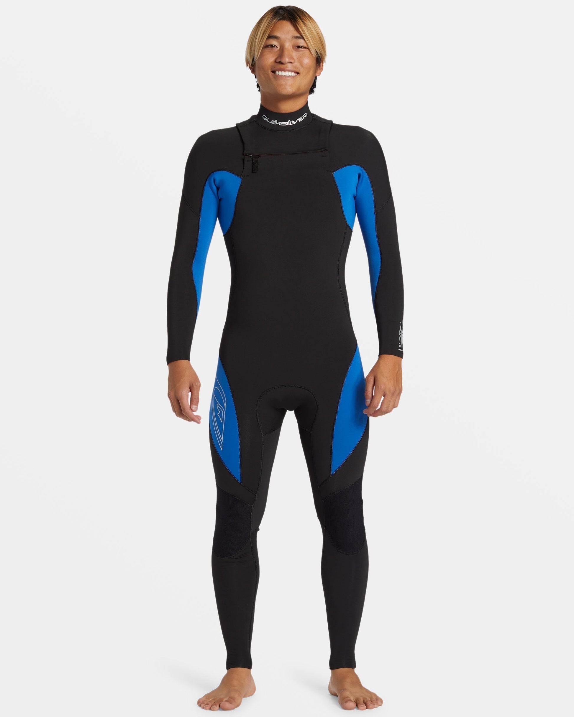 3/2mm Mercury Chest Zip GBS Wetsuit - Olympian Blue Olympian Blue Quick Silver