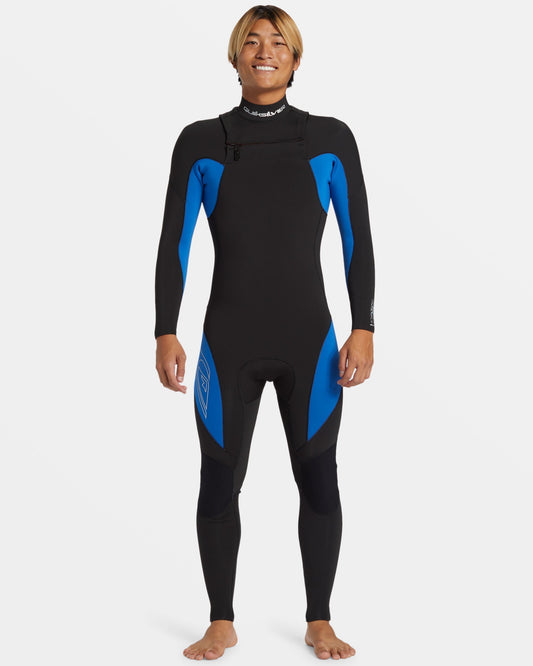 4/3mm Mercury Chest Zip GBS Wetsuit - Olympian Blue Olympian Blue Quick Silver