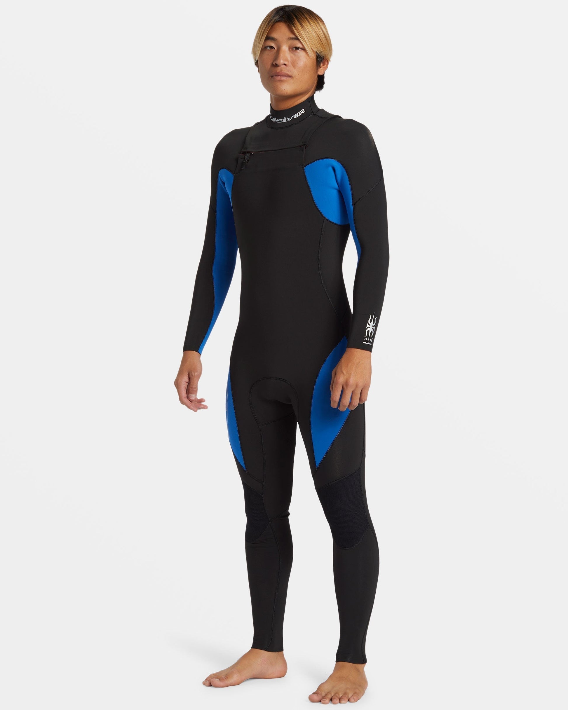4/3mm Mercury Chest Zip GBS Wetsuit - Olympian Blue Olympian Blue Quick Silver