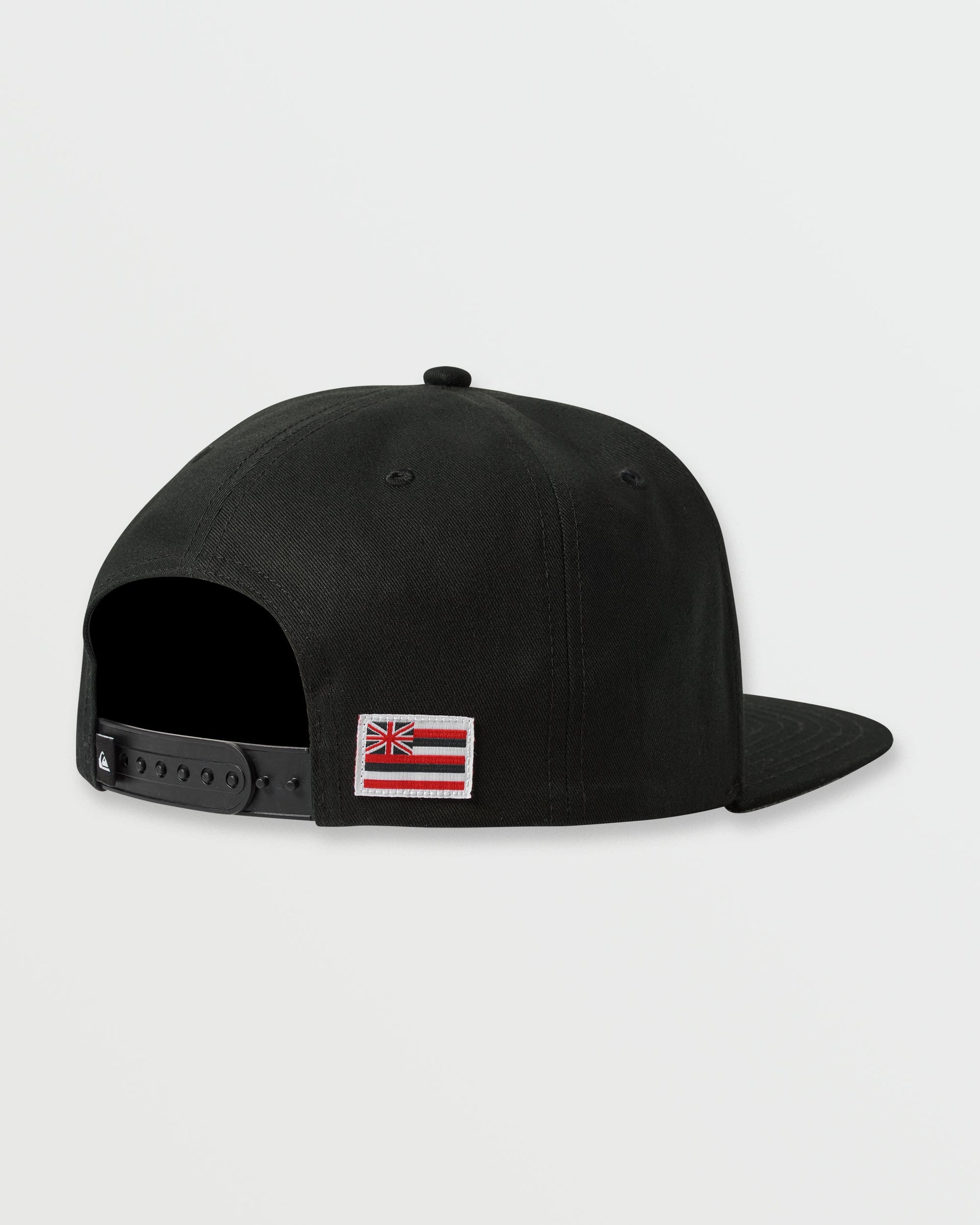 Hawaii Islands Snapback Hat - Black Black Quick Silver