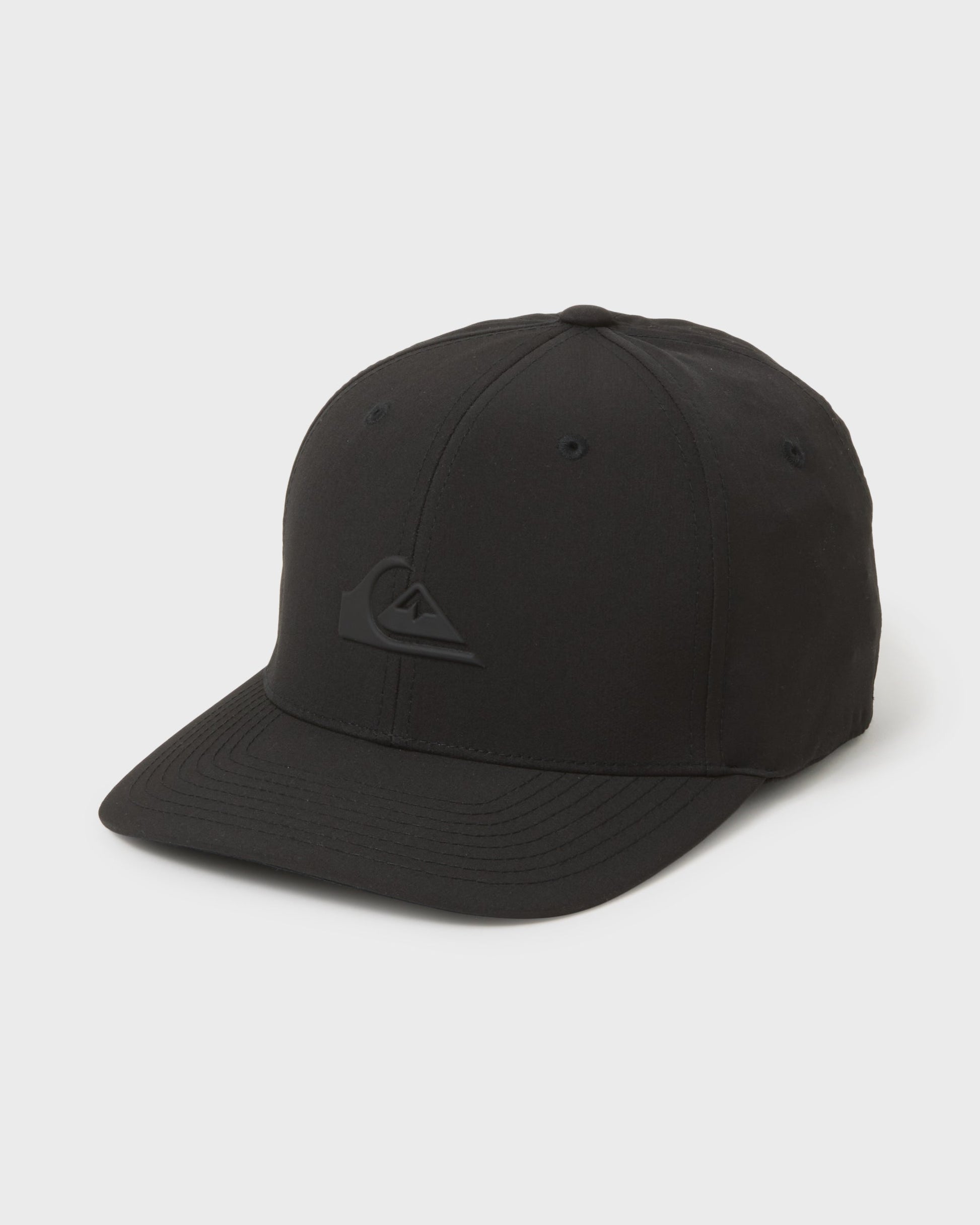 Amped Up Flexifit Hat - Black Black Quick Silver