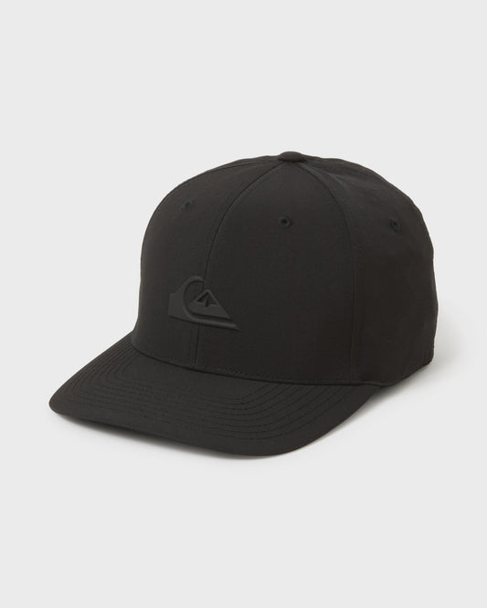 Amped Up Flexifit Hat - Black Black Quick Silver