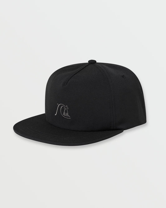 DNA Bubble Snapback Hat - Black Black Quick Silver