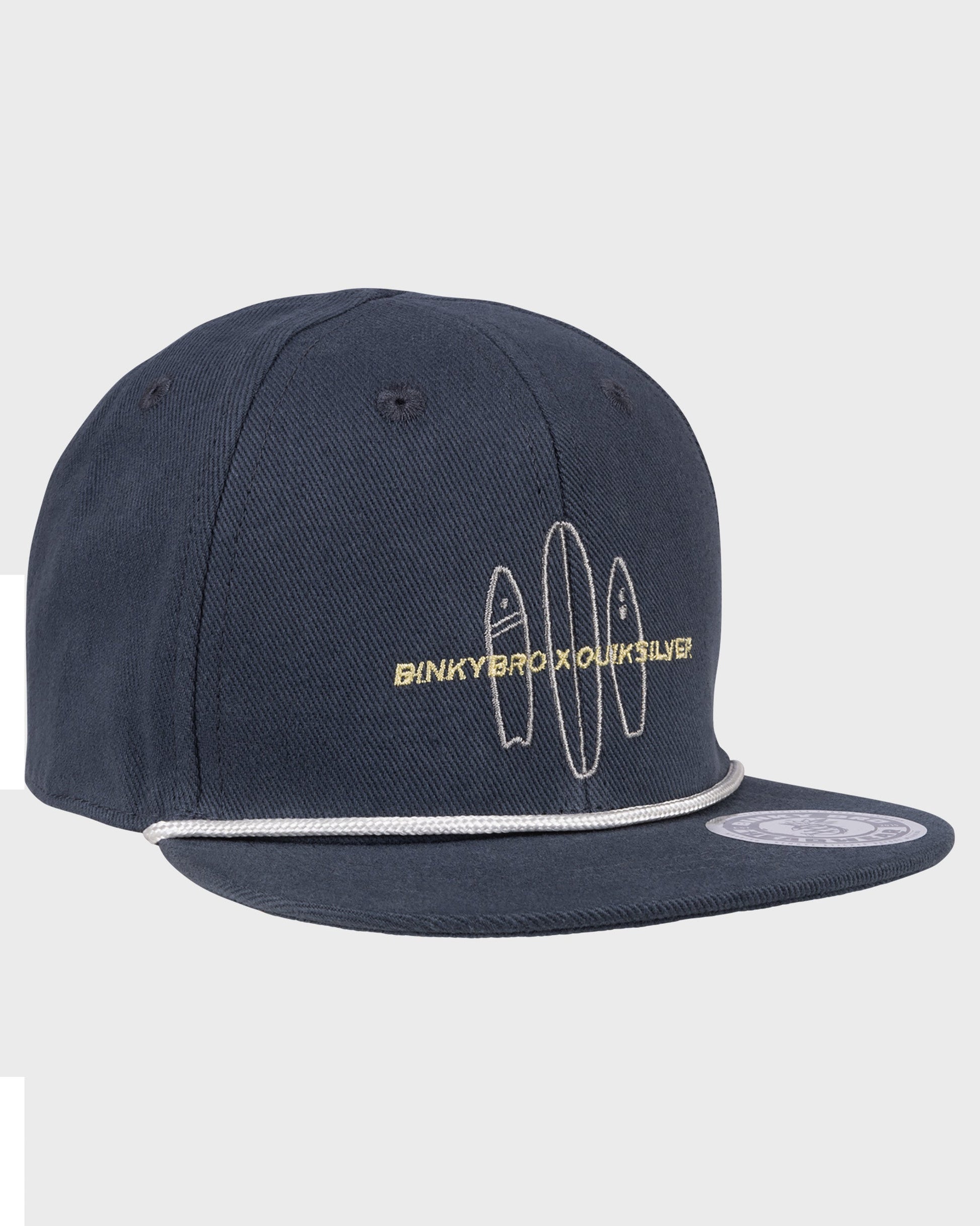 BinkyBro x Quiksilver Navy Hat Navy Blue Quick Silver