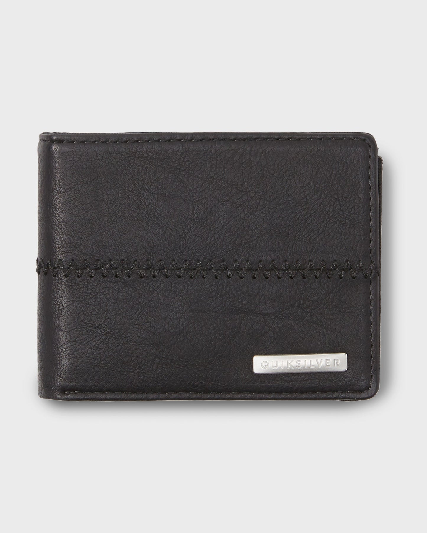 Stitchy 3 Wallet - Black Black Black Black Quick Silver
