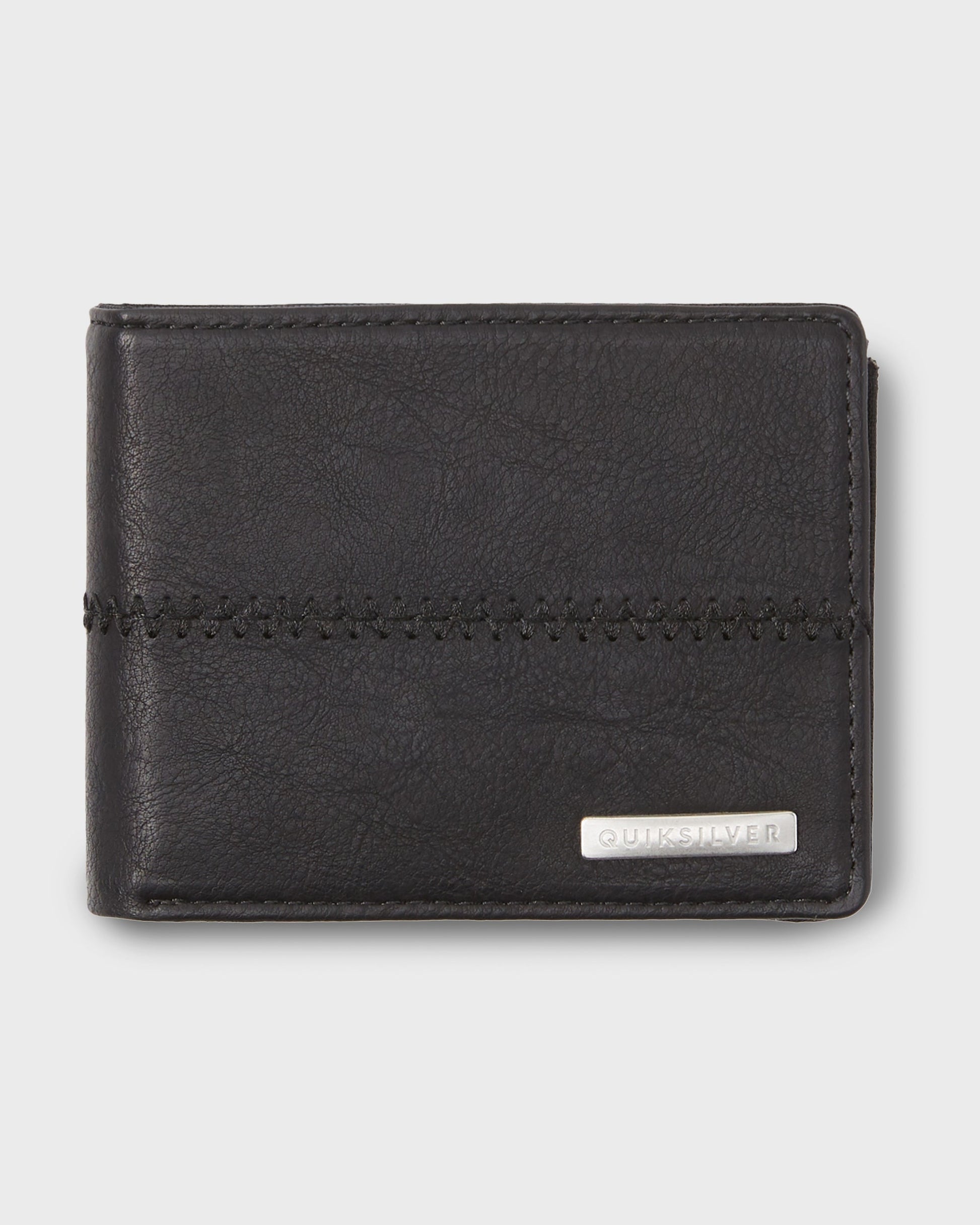 Stitchy 3 Wallet - Black Black Black Black Quick Silver