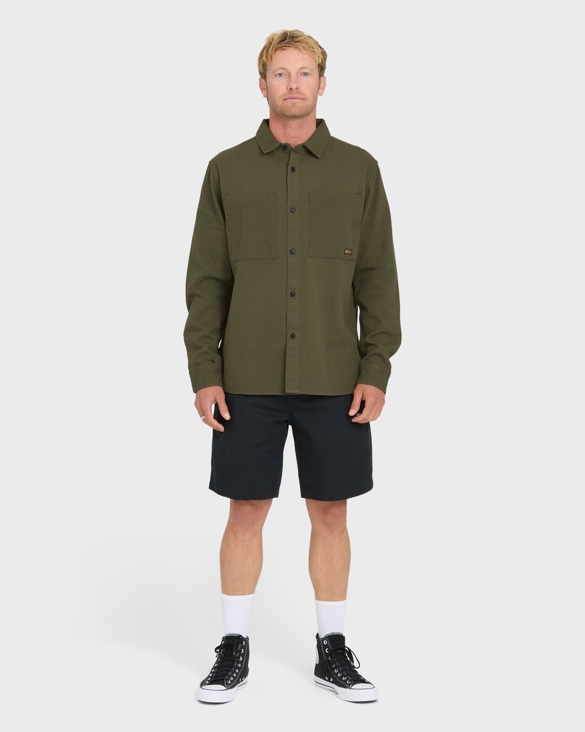 Heron Long Sleeve Shirt - Grape Leaf Grape Leaf Quick Silver