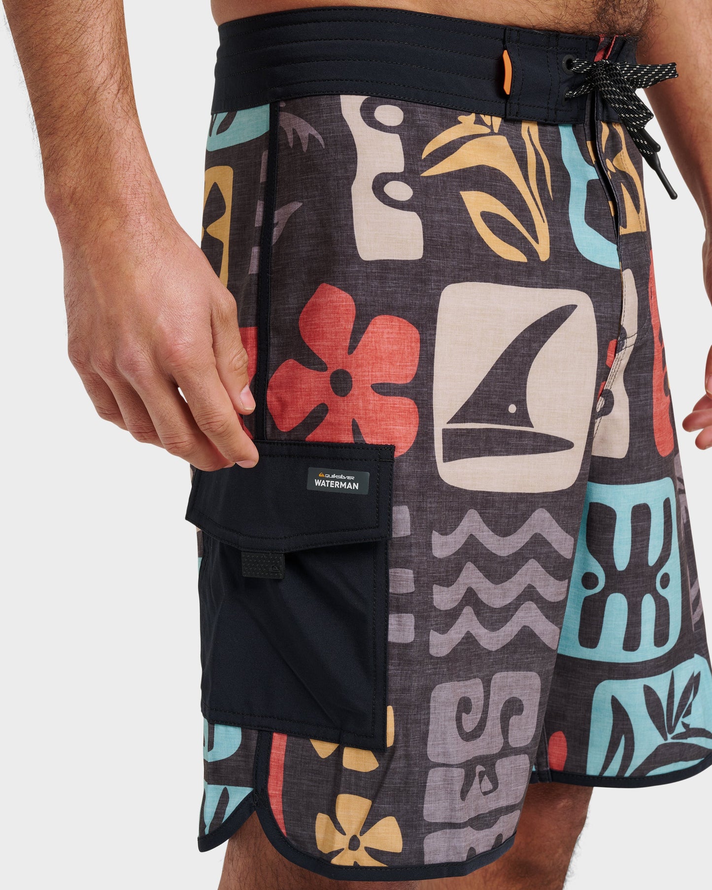 Waterman Dunes Boardshorts - Black Black Quick Silver