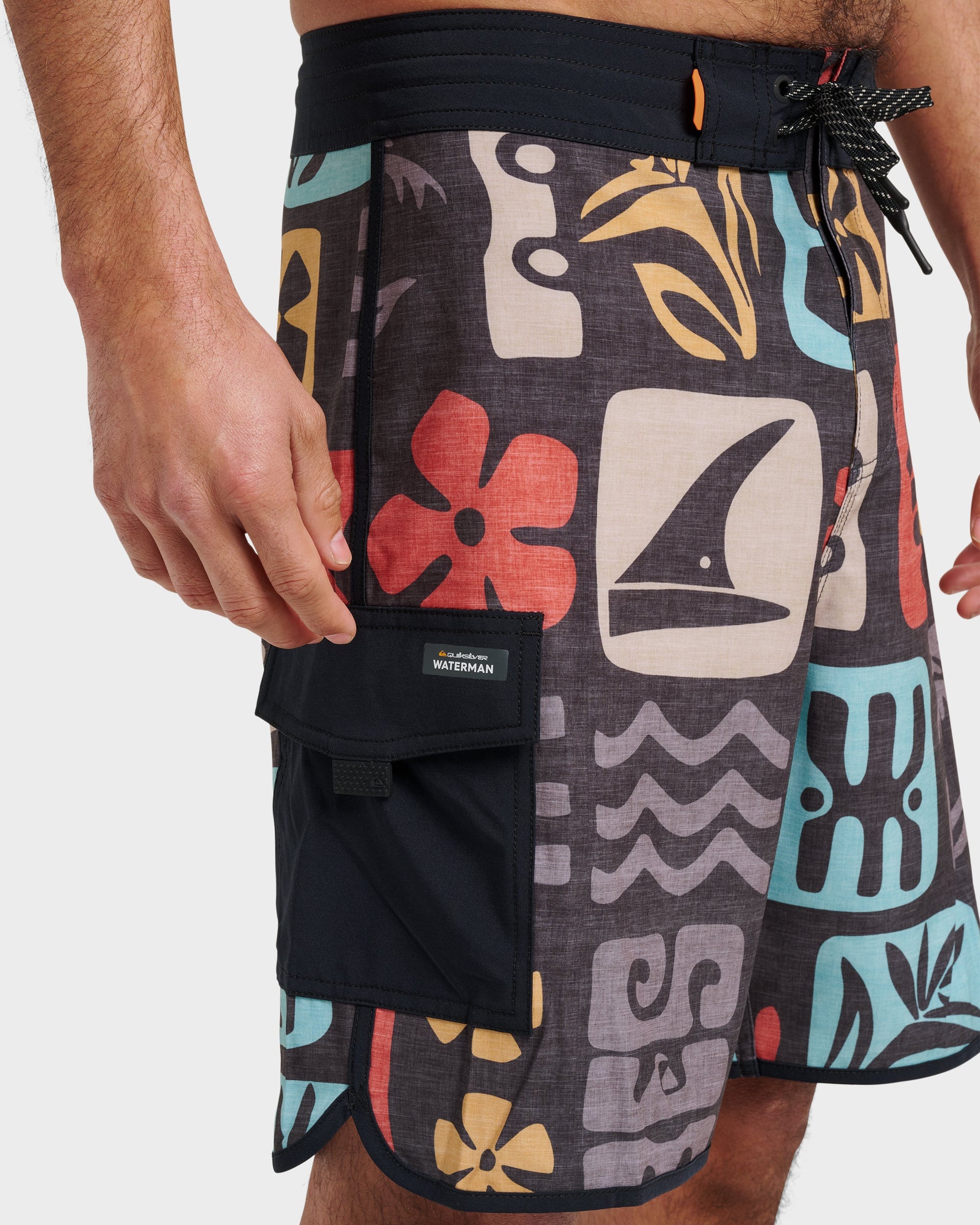 Waterman Dunes Boardshorts - Black Black Quick Silver