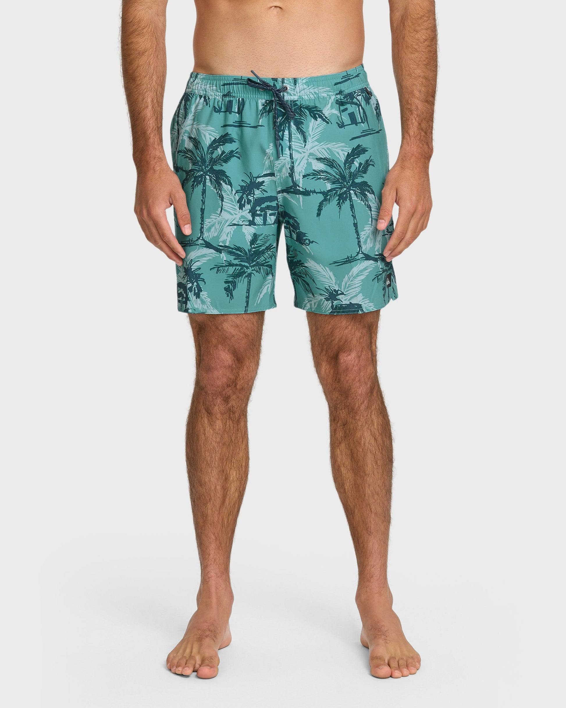 Waterman Off The Grid 17" Swim Trunks - Aqua Aqua Quick Silver