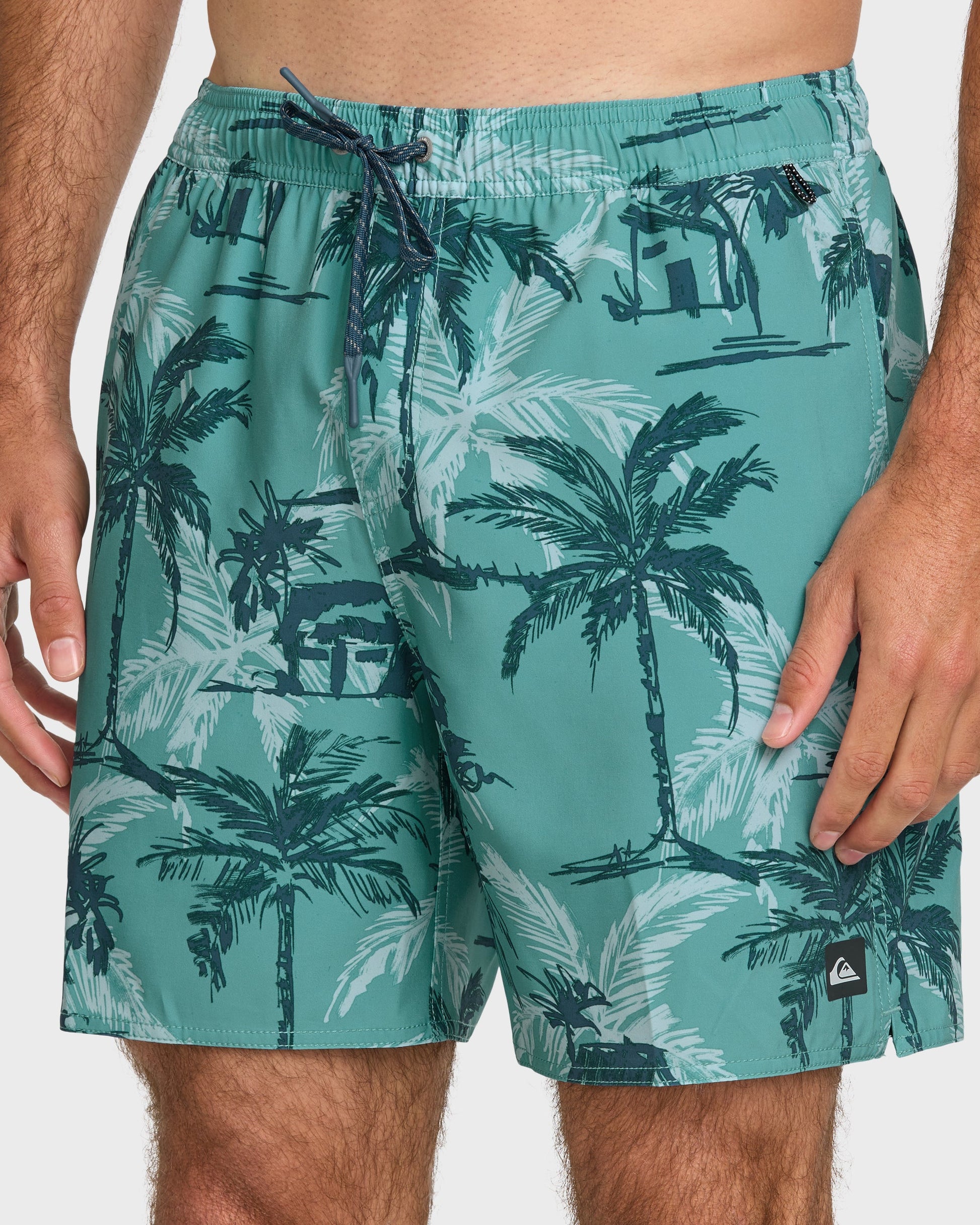 Waterman Off The Grid 17" Swim Trunks - Aqua Aqua Quick Silver