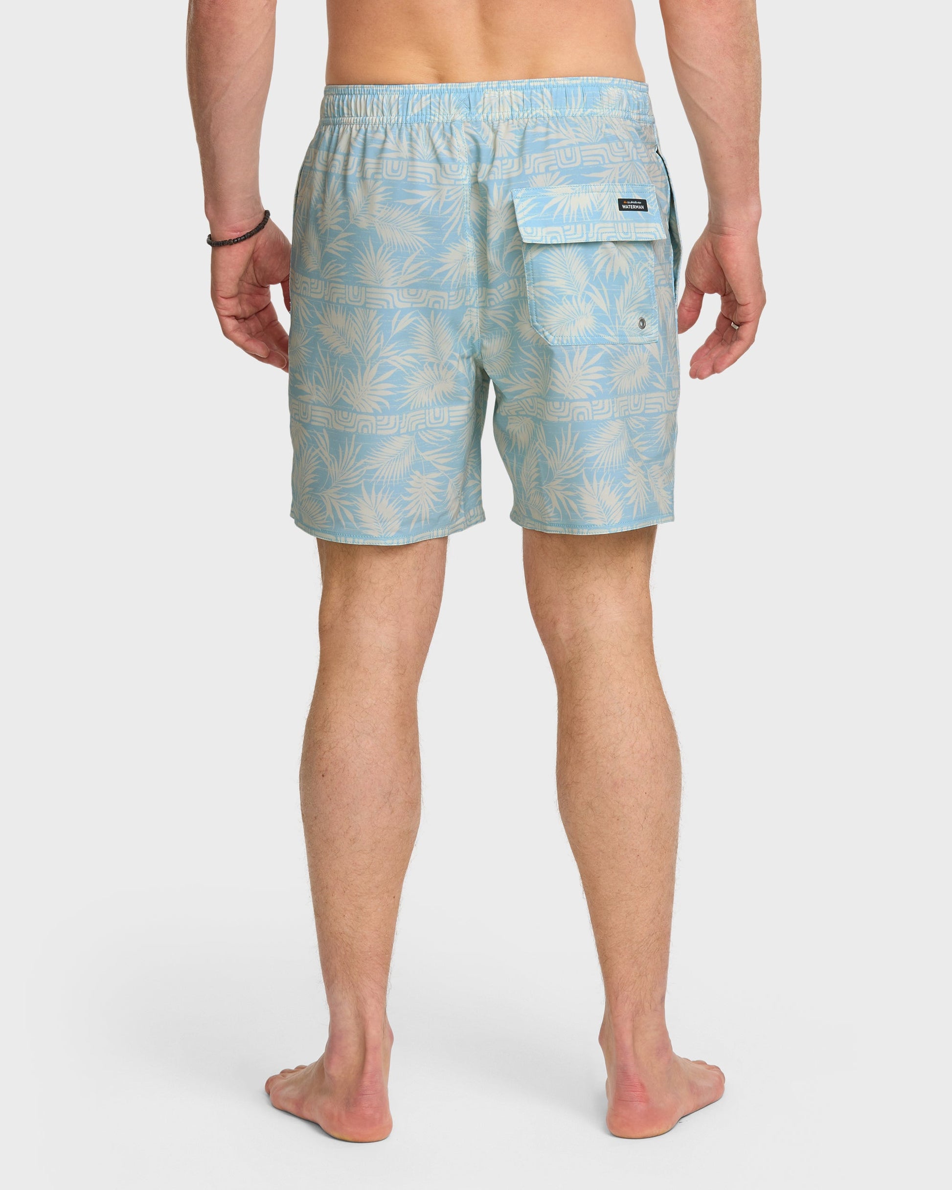 Waterman Fern Garden 17" Swim Trunks - Beach Blue Beach Blue Quick Silver