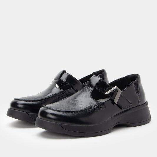 Alegria Jensie Glazed Black Shoe