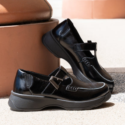 Alegria Jensie Glazed Black Shoe