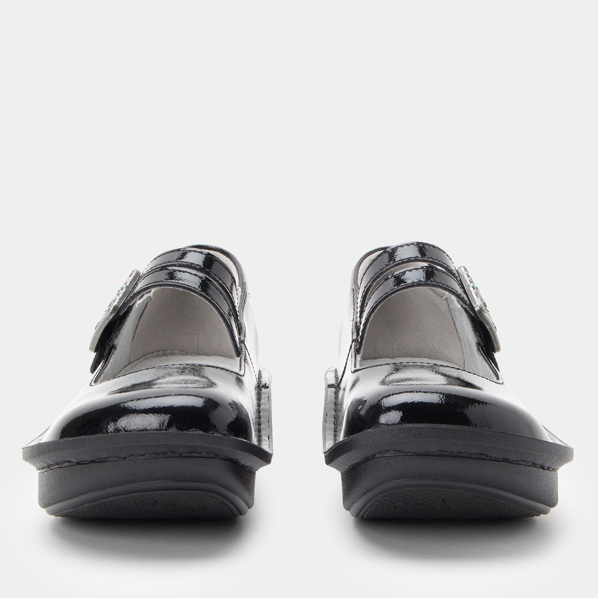 Alegria Paloma Black Crinkle Mary Jane