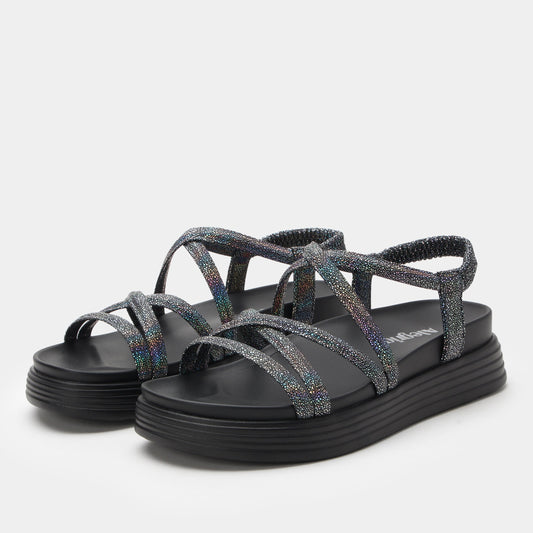 Alegria Audie Phosphorescence Black Sandal