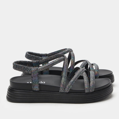 Alegria Audie Phosphorescence Black Sandal