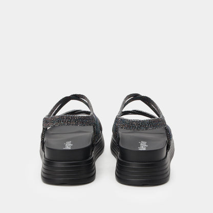 Alegria Audie Phosphorescence Black Sandal