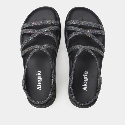 Alegria Audie Phosphorescence Black Sandal